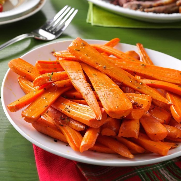 roasted carrots with thyme and brown sugar