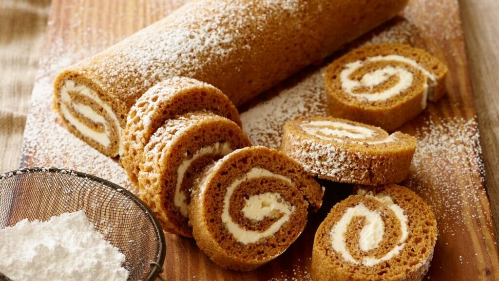 pumpkin pie rolls for the holidays